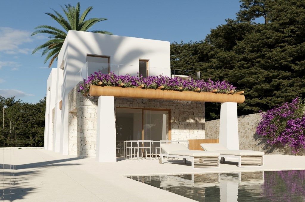 Nieuwbouwvilla met 4 slaapkamers en prachtig zeezicht in Benissa (Spanje)