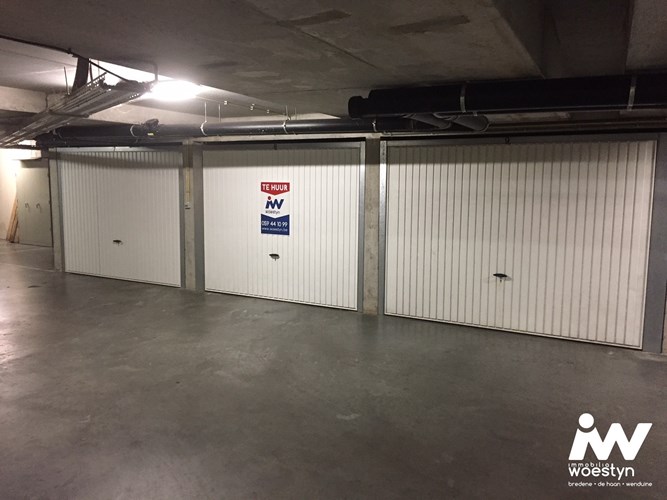 Ondergrondse garagebox te huur in de Residentie Het Strandhuis te Bredene 