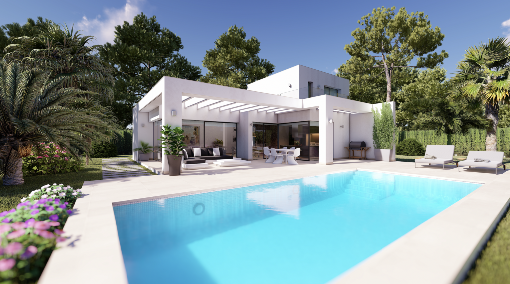 Nieuwbouw villa met 3 slaapkamers in Moraira (Spanje)
