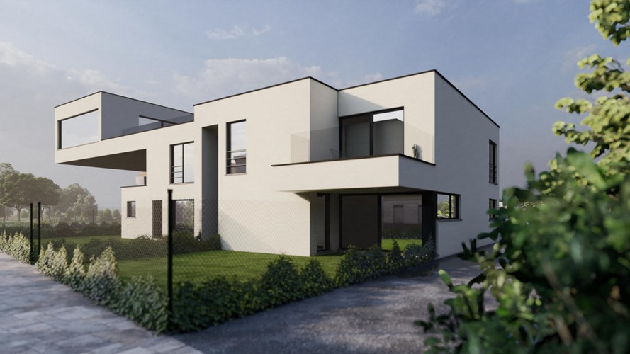 Gelijkvloers nieuwbouwappartement met 2 slaapkamers, priv&#233;tuin en parking 