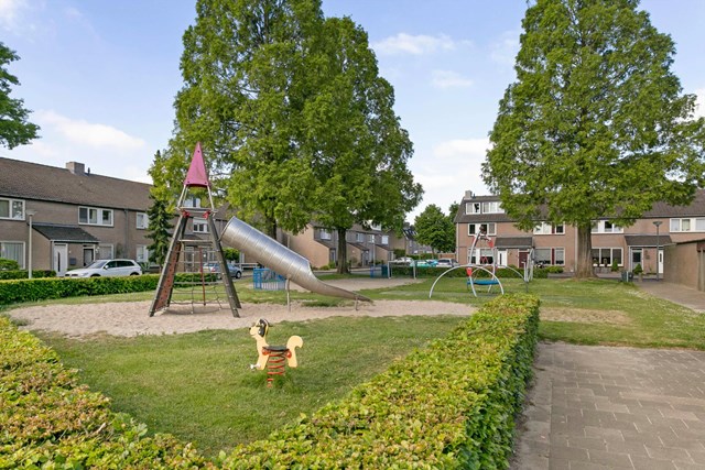 De wijk heeft directe speelvoorzieningen in de directe omgeving, waardoor ook jonge kinderen zich hier heerlijk kunnen uitleven.