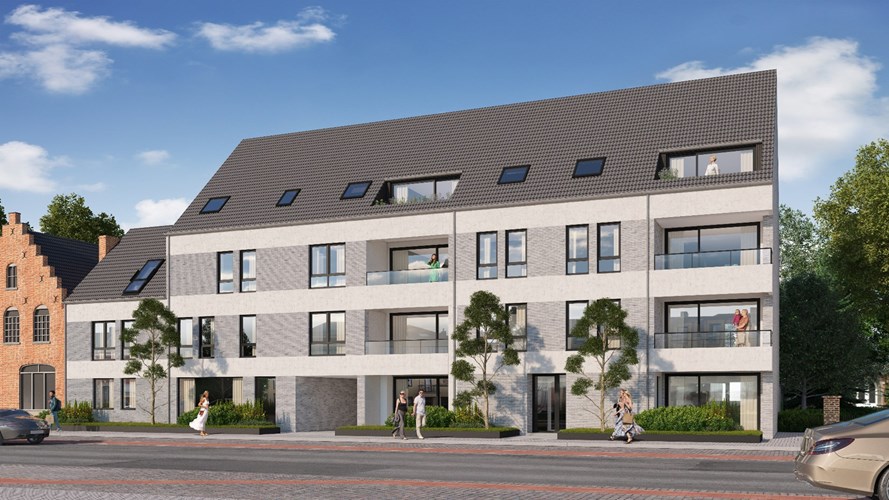 Sint Andries: nieuwbouw appartement met 2 slpk 