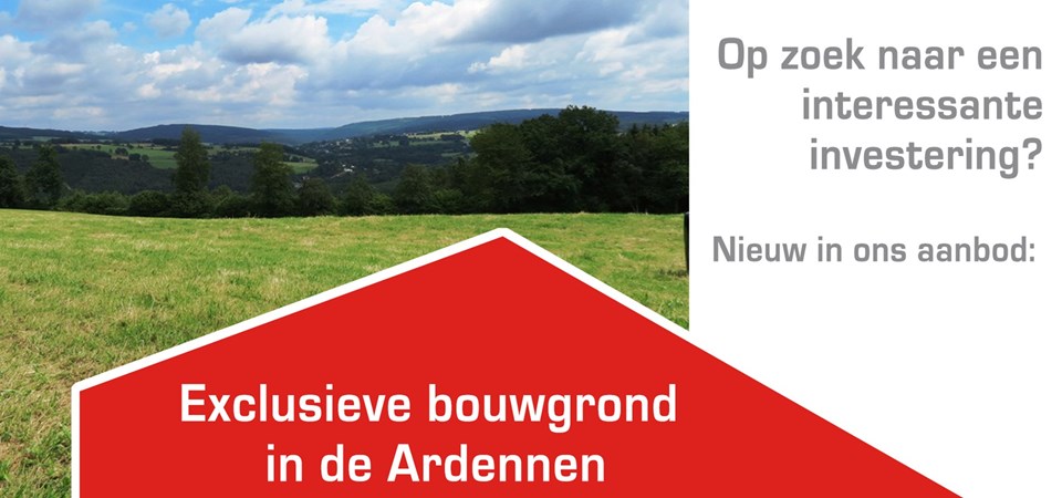 Investeren bouwgrond Ardennen