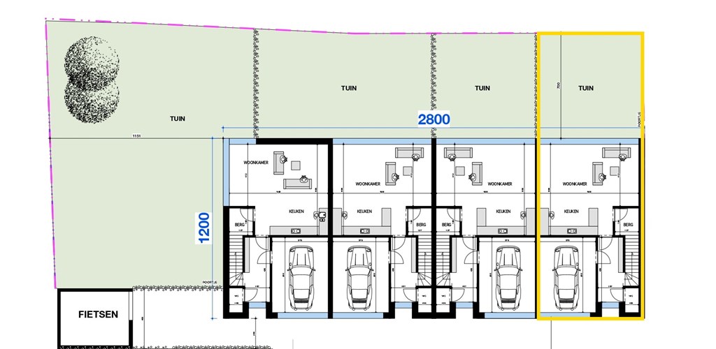 Nieuwbouw halfopenwoning met 3 slaapkamers, tuin en garage 