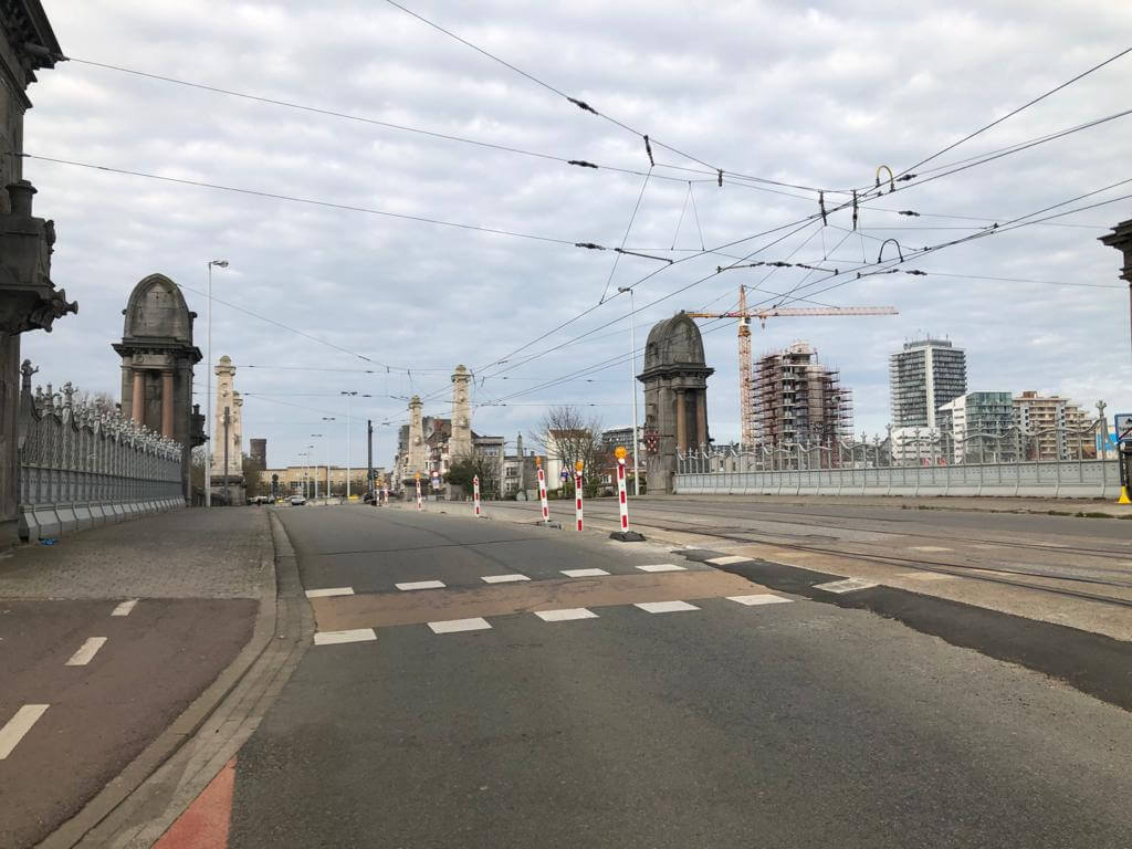 Typische brug Oostende