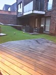 gemeenschappelijke tuin met terras per gelijkvloersappartement