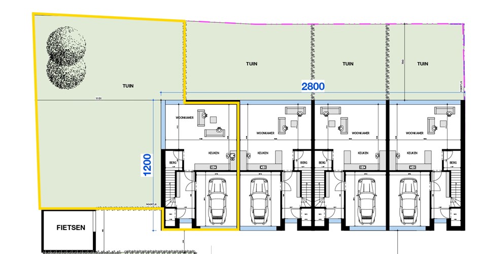 Nieuwbouw halfopenwoning met 3 slaapkamers, tuin en garage 
