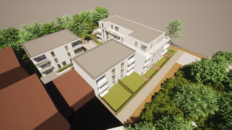 Prachtig en modern nieuwbouwproject met privatief terras/tuin + P + kelderberging te Maasmechelen 
