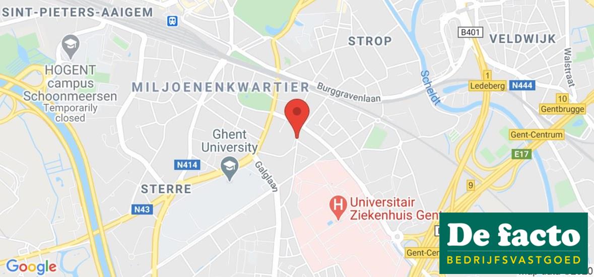 Kantoor te huur op wandelafstand van Gent Sint-Pieters 