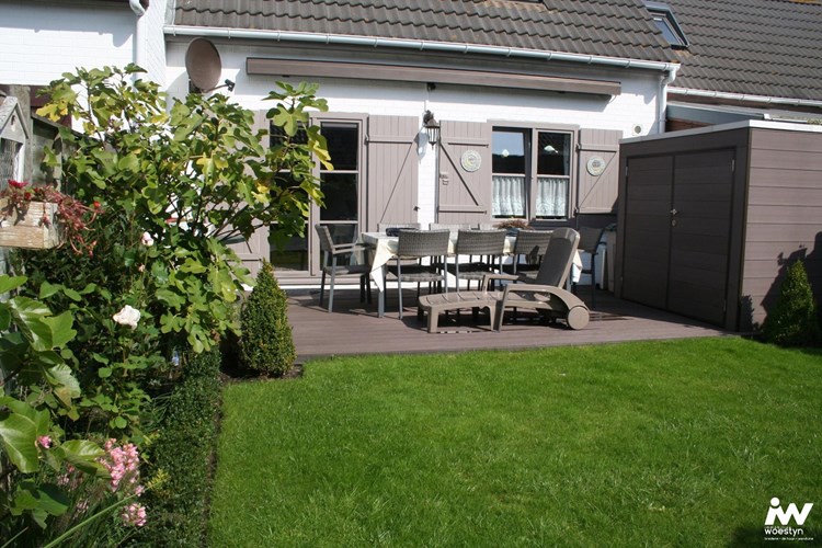 Petite maison de polder avec joli jardin au parc de vacances  Zeebos &#224; Bredene 