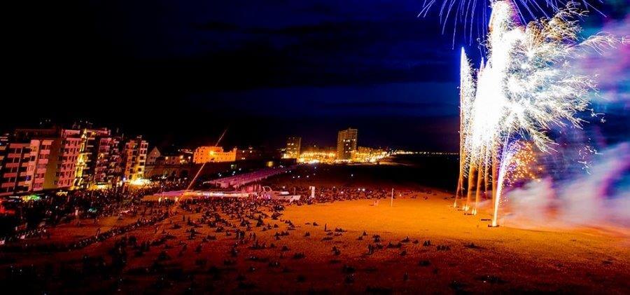 Vuurwerk Oostende winter